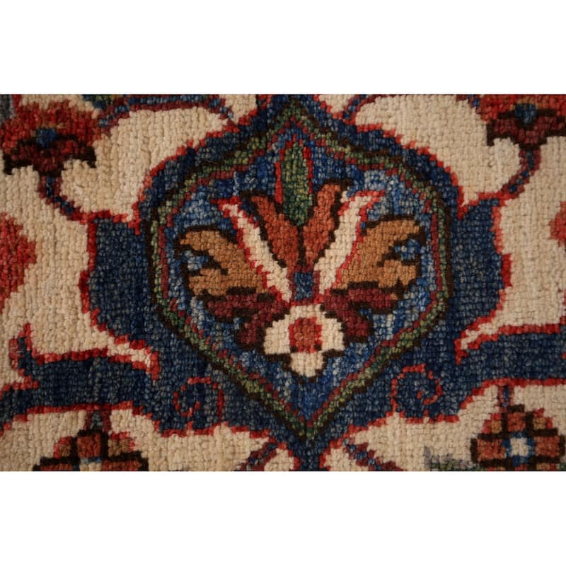 Blue Ziegler Vegetable Dye Area Rug Handmade Wool Carpet - 8'0" x 9'9"