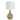 Medero Beaded Table Lamp - Fir Wood Beaded and Matte Gold Body - Off-White Shade