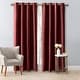 preview thumbnail 3 of 18, Ultimate Black Out Grommet Curtain Pair 56 x 63 - Garnet