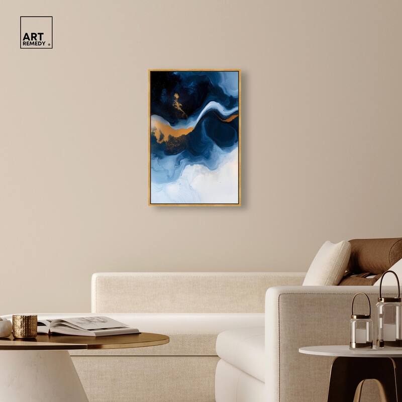 Blue Deep I Canvas by Art Remedy