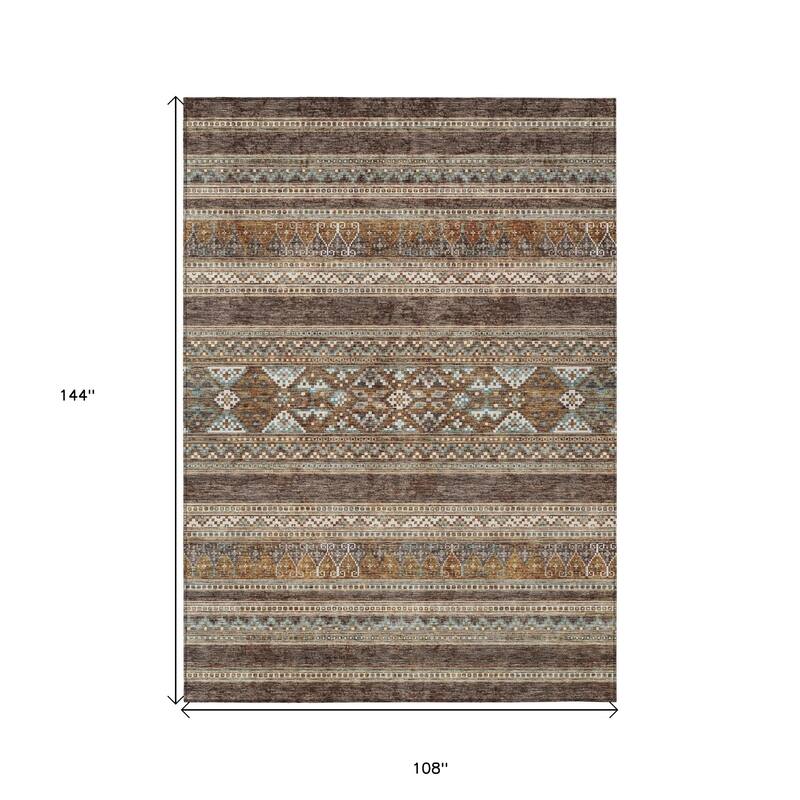HomeRoots Southwestern Transitional Rectangle Outdoor Rug