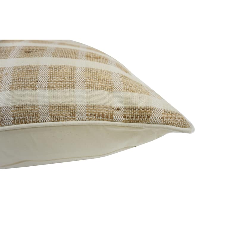 Home&Manor Vermont Vintage Raw Silk Pillow 18"