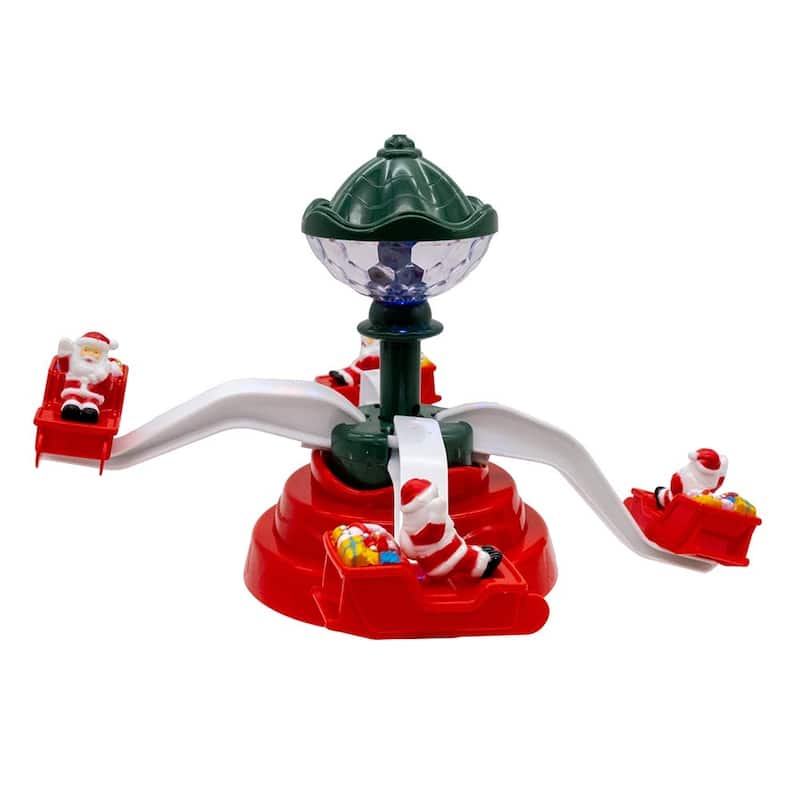Kurt Adler Battery Operated Musical Christmas Deco with Santa Table Piece