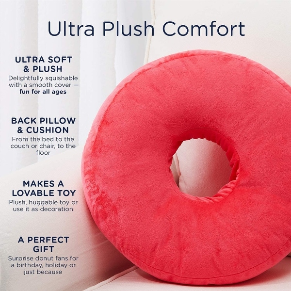 round donut pillow
