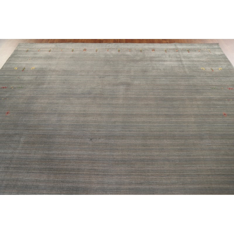 Gabbeh Area Rug Handmade Bedroom Wool Carpet - 8'9"x 11'8"