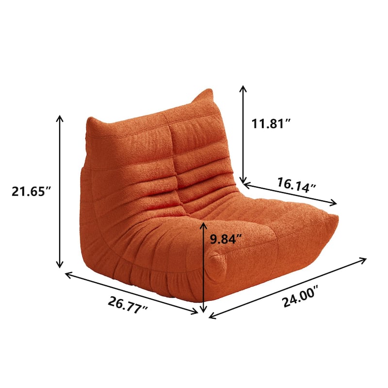 Kid's Single Sofa Children Sponge Couch Upholstered Lounge Chair