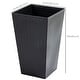 preview thumbnail 5 of 17, Outsunny Set of 3 Tall Planters, Outdoor & Indoor Flower Pot Set for Front Door, Entryway, Patio and Deck