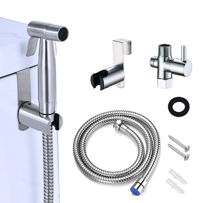 Proox Stainless Steel Handheld Brushed Bidet Sprayer Set