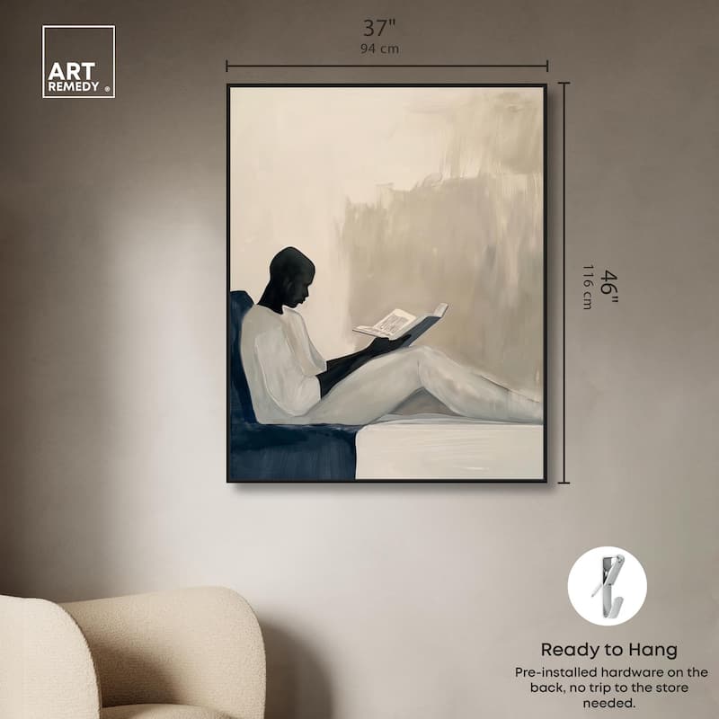 Void Reader I Canvas by Art Remedy