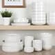 preview thumbnail 1 of 3, Gibson Home Rothenberg Stackable 40-Piece Porcelain Dinnerware Set White