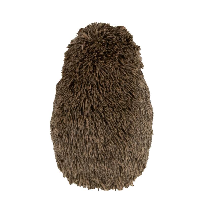 6" Brown and White Standing Hedgehog Christmas Tabletop Decor