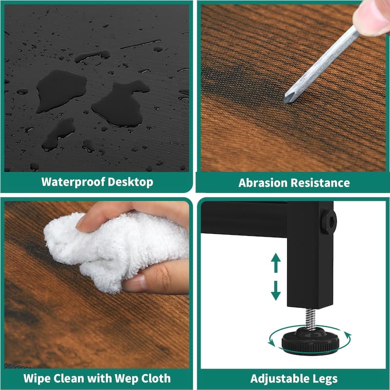 Modern Wide Dresser Storage Tower with 7 Drawers