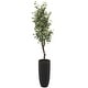 preview thumbnail 15 of 14, Green Faux Foliage Eucalyptus Artificial Tree with Realistic Leaves and Black Plastic Pot