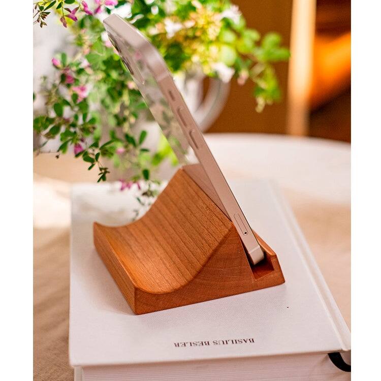 RusticReach Solid Wood Cellphone Stand Desktop Stand