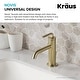 preview thumbnail 22 of 50, KRAUS Ramus Single Handle Bathroom Sink Faucet w/ Lift Rod Drain