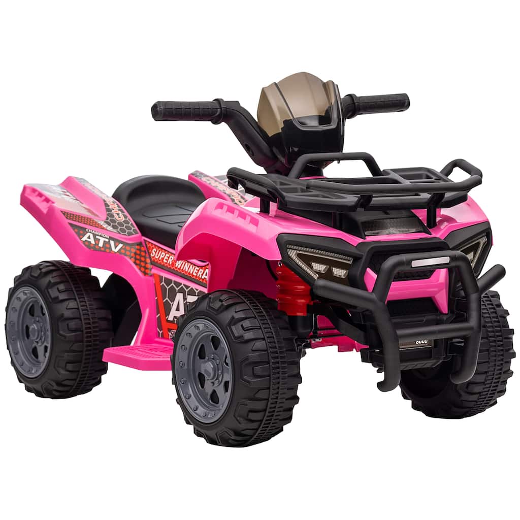 Battery-Powered Electric ATV for Kids, Easy-to-Use 6V Ride-On Quad with Songs