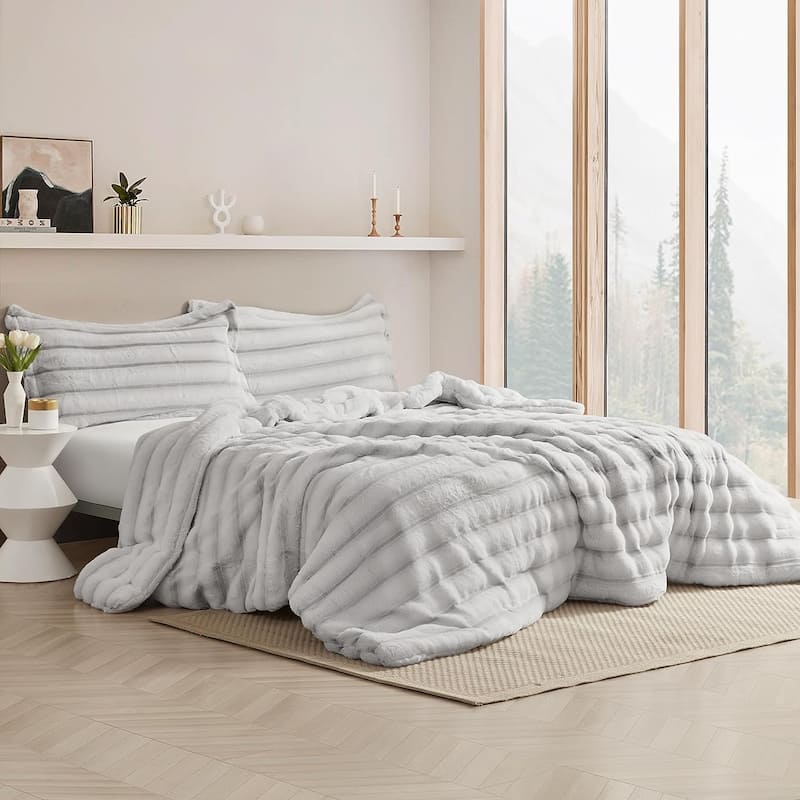 Jelly Rolls Chunky Bunny - Coma Inducer® Oversized Comforter Set - Snowy Black - Oversized King