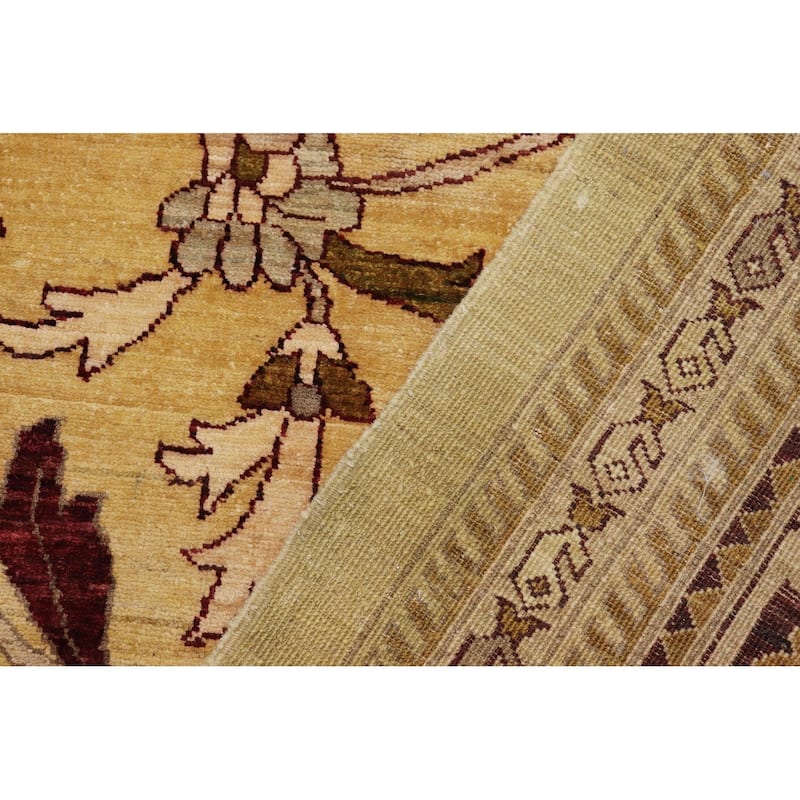 Classic Ziegler Teena Gold Red Hand-Knotted Wool Rug - 13'0'' x 17'2''