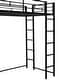 preview thumbnail 57 of 58, Multifunctional Design Metal Loft Bed with Two-sided Ladder, Shelves and Desk, Twin Size