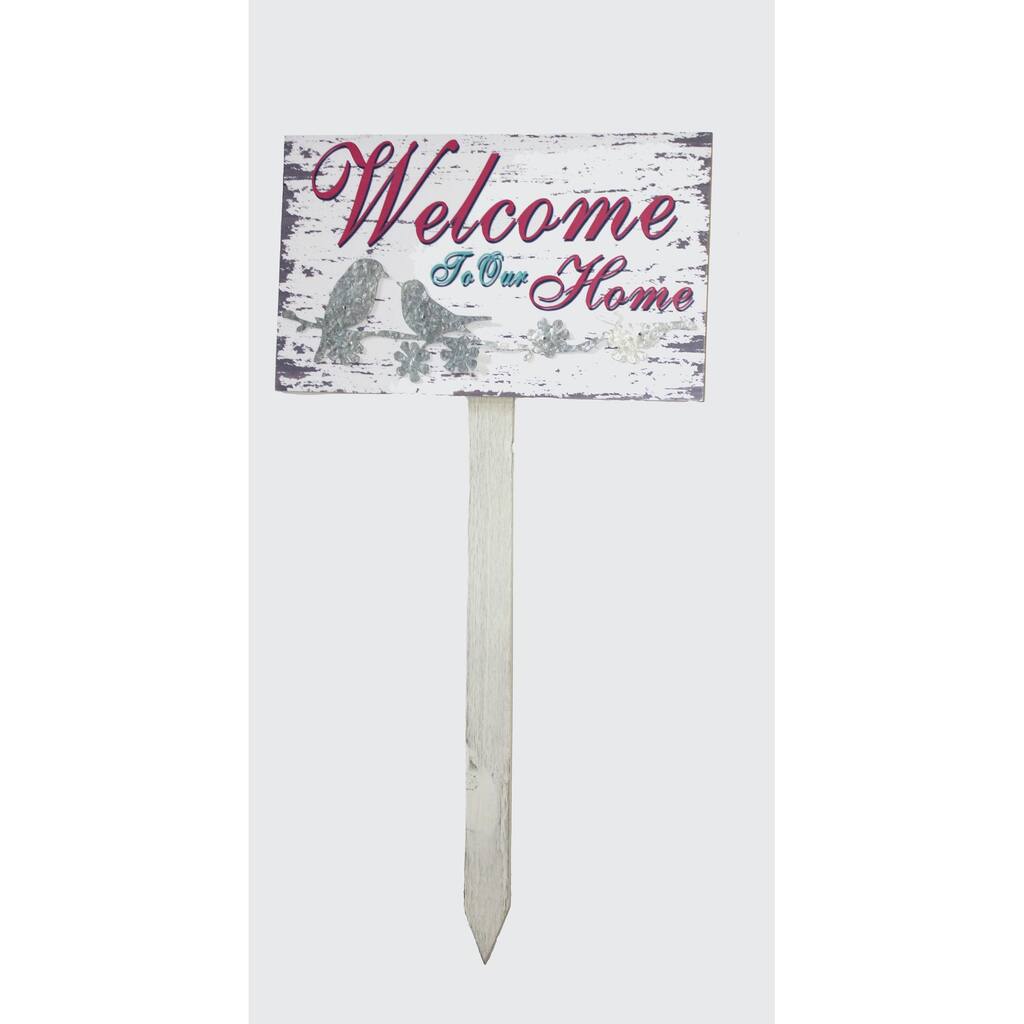 30" Welcome Garden Stake