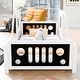 preview thumbnail 15 of 22, Durable Twin Size Classic Pine Car-Shaped Platform Kids Bed Frame with Wheels, Fun Design for Bedrooms, Easy Assembly, Blue