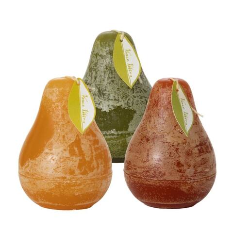 Warm Neutral Pear Candles Kit - Set of 3