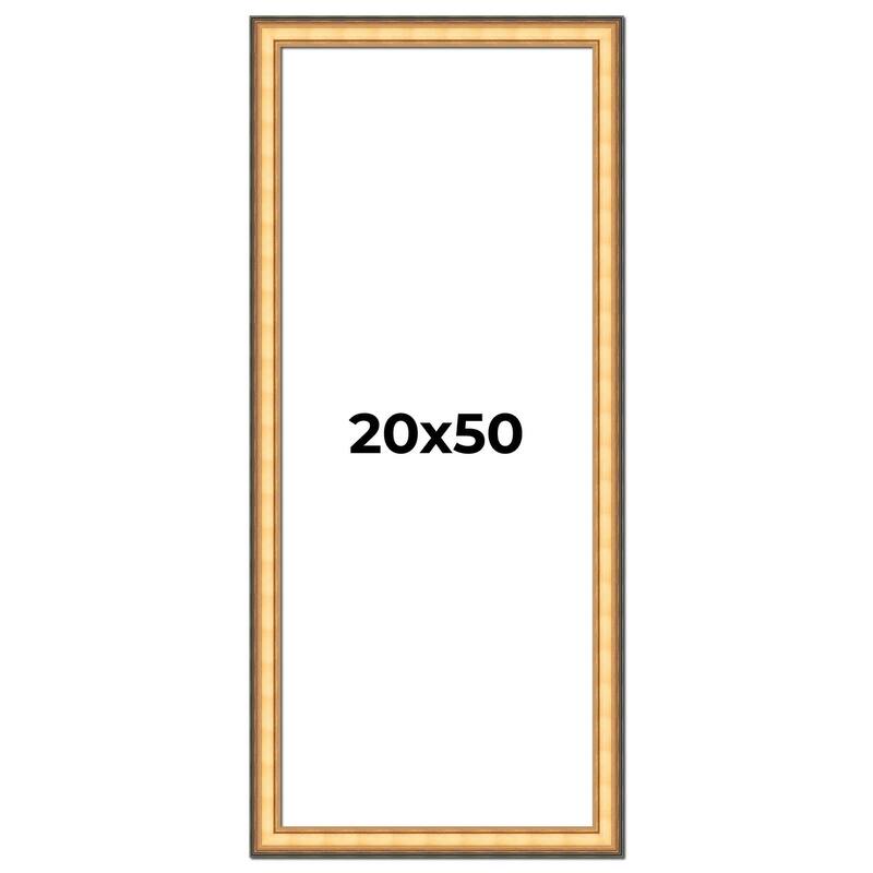 20x50 Frame Gold Plein Aire Solid Wood Picture Frame Width 2 Inches |