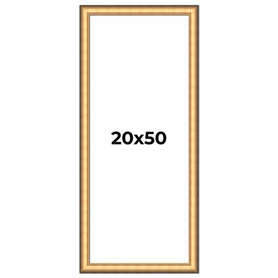 20x50 Frame Gold Plein Aire Solid Wood Picture Frame Width 2 Inches |
