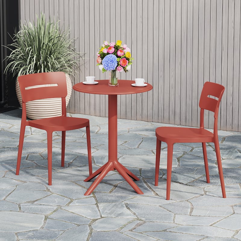 Frond and Form 2-Person Outdoor Round Dining Set
