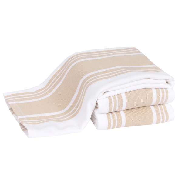 All-Clad 3-Piece Dual Kitchen Towel Set - Cappuccino