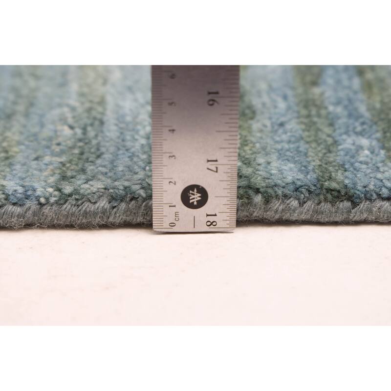 ECARPETGALLERY Hand-knotted Peshawar Ziegler Light Blue Wool Rug - 4'10 x 6'8