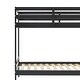 preview thumbnail 6 of 12, Transitional, Modern style Modern Simple Solid Wood Twin Over Twin Bunk Bed