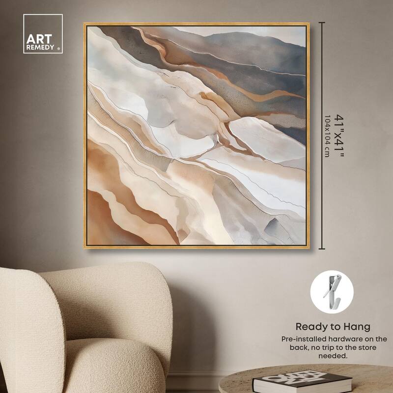 Earthen Flow Canvas by Art Remedy