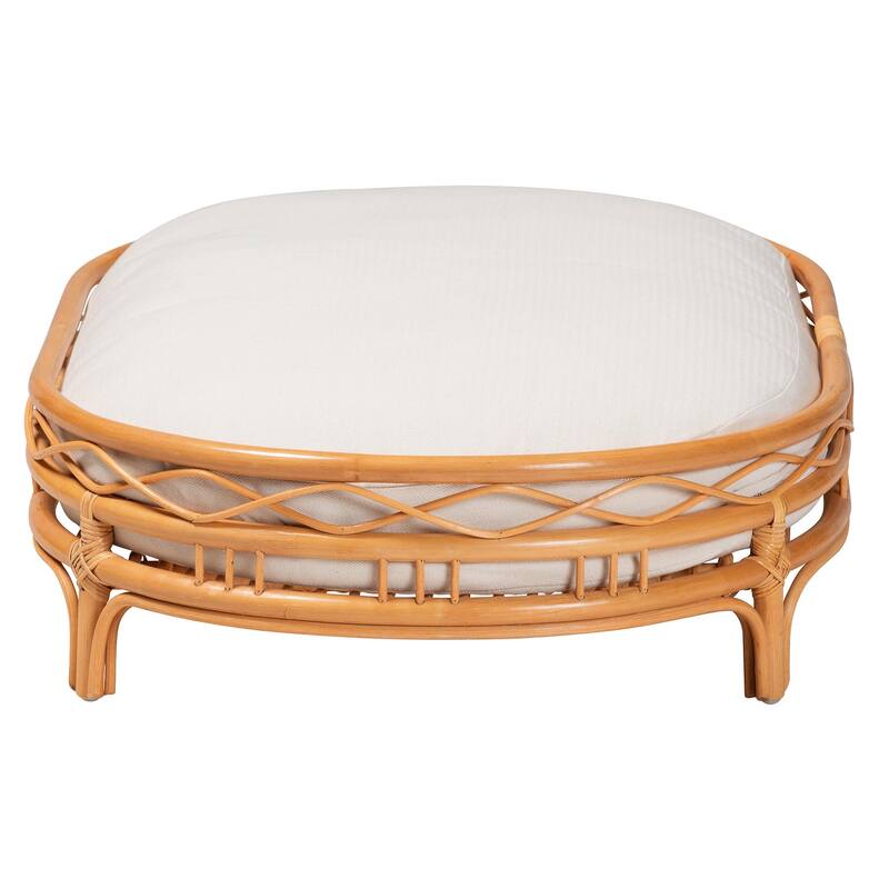 Jovia Bohemian Honey Rattan Pet Bed