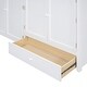 preview thumbnail 19 of 18, White Twin size Solid Wood Loft Bed with Drawer, Two Wardrobes and Mirror for Bedroom