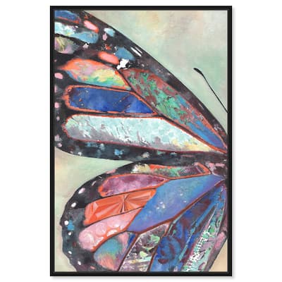 Art Remedy Butterfly Part I Framed Butterfly 1 Piece Canvas Wall Art