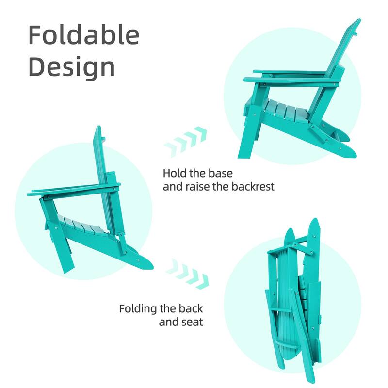 Aoodor Folding Patio Chairs - Stylish and Portable Seating - 32.3'' x 21.6'' x 37''