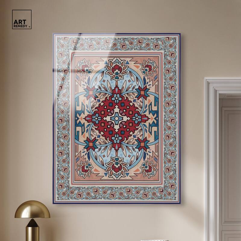 Ornamental bloom Acrylic by Art Remedy, Ready to Hang