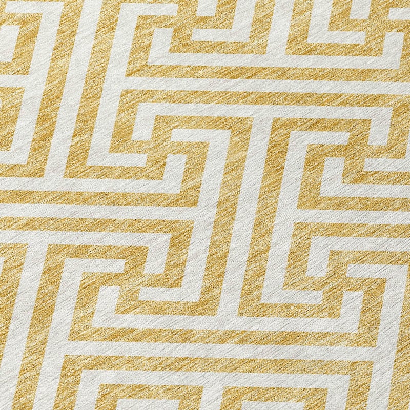 Machine Washable Indoor/ Outdoor Chantille Modern Geo Rug
