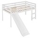 preview thumbnail 3 of 5, Loft Bed with Slide, Multifunctional Design, Twin (White)