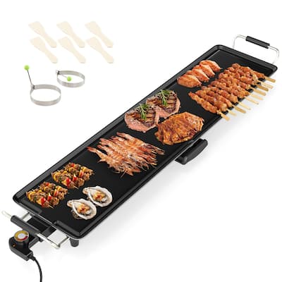 Gymax 35'' Extra Large Electric Griddle w/ Adjustable Temperature