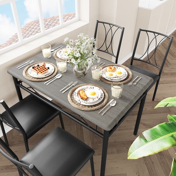 Rectangular Kitchen Table Set with 4 Chairs - On Sale - Bed Bath & Beyond -  39881672