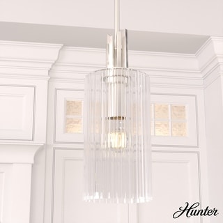 Hunter Gatz 1-Light Pendant - Kitchen Island, Dining Room, Entry - Glam, Contemporary, Transitional