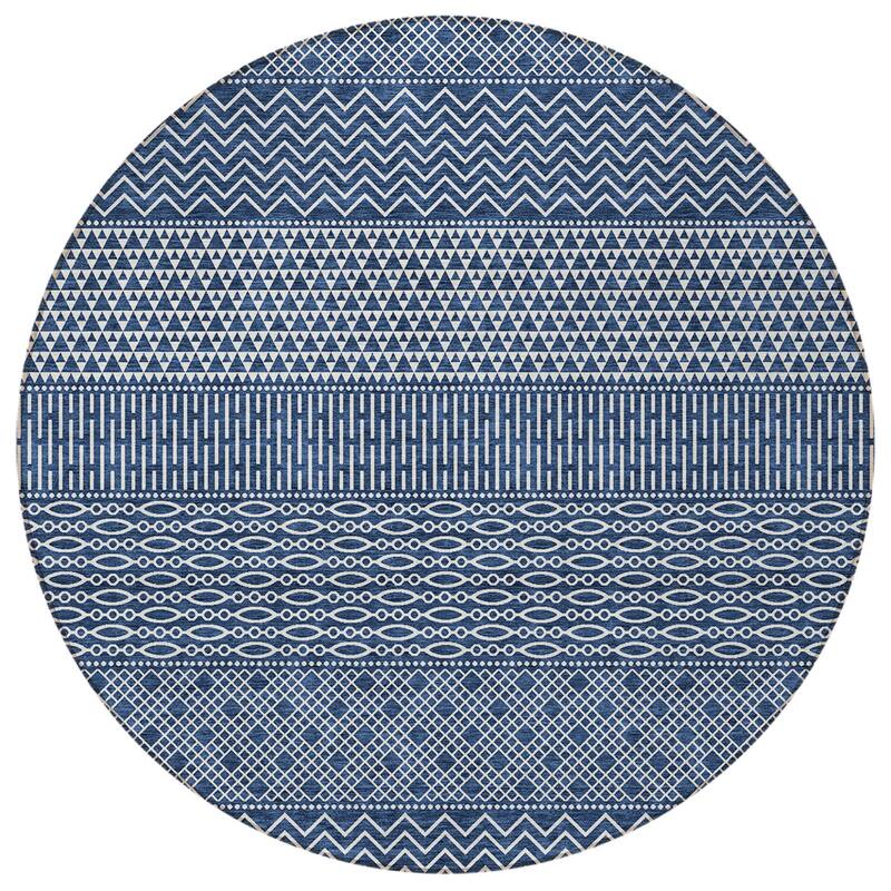 HomeRoots Chevron Modern Rectangle Outdoor Rug
