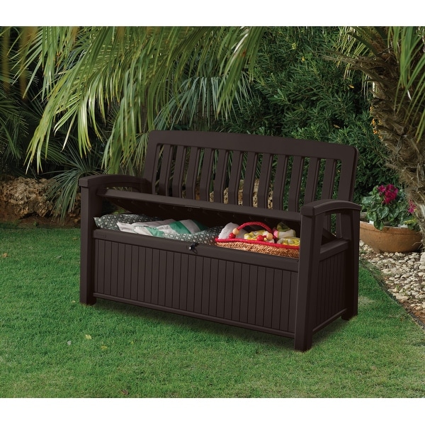 Keter 60 gallon outlet resin storage bench