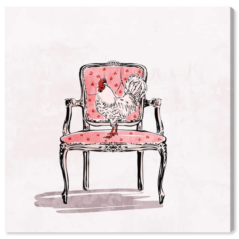 Wynwood Studio Canvas Animals Nowadays Ruler Red and Modern & Contemporary Wall Art Canvas Print