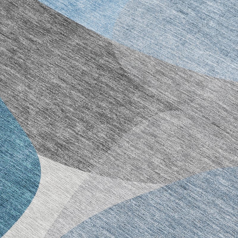 HomeRoots Abstract Transitional Rectangle Outdoor Rug