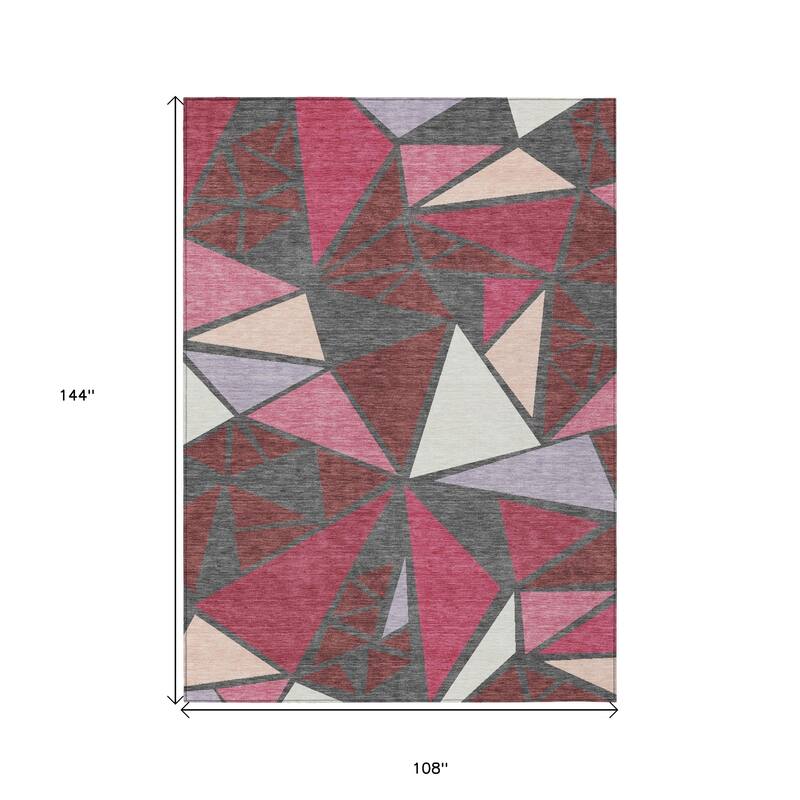 HomeRoots Geometric Transitional Rectangle Outdoor Rug