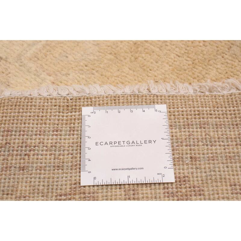 ECARPETGALLERY Hand-knotted Peshawar Oushak Tan Wool Rug - 7'10 x 9'10