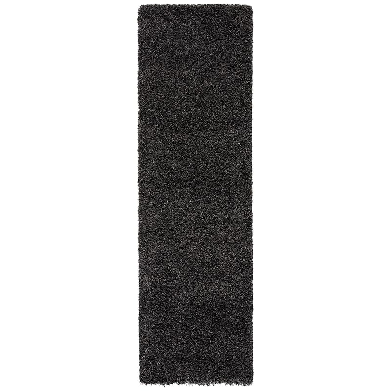 SAFAVIEH Evolution Shag Gwenaele Solid 1.8-inch Thick Rug